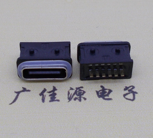 大连防水type-c6p母座立式直插带定位住连接器