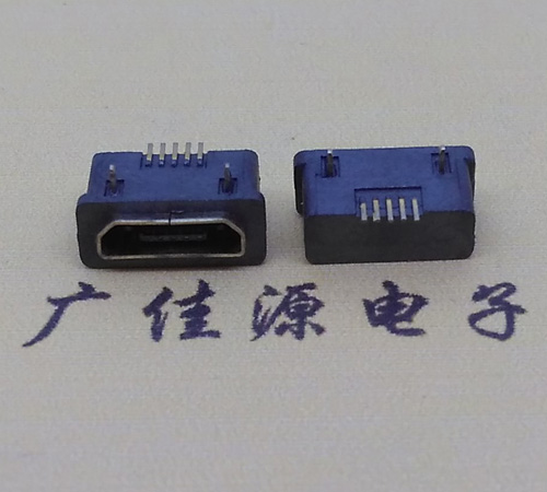 大连MICRO USB5p防水接口 90度卧式 两脚插板牢固